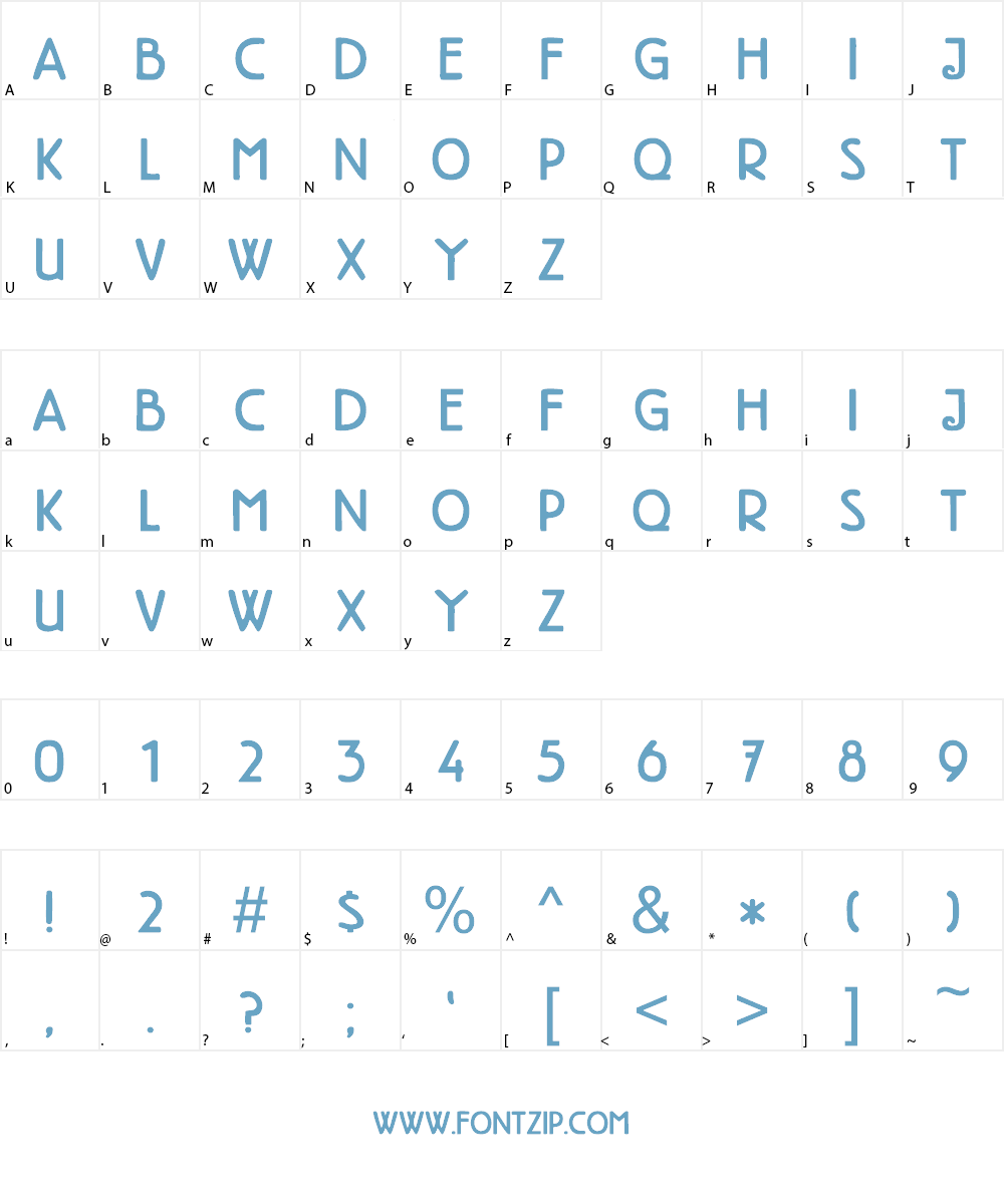 DK High Tea Font Character